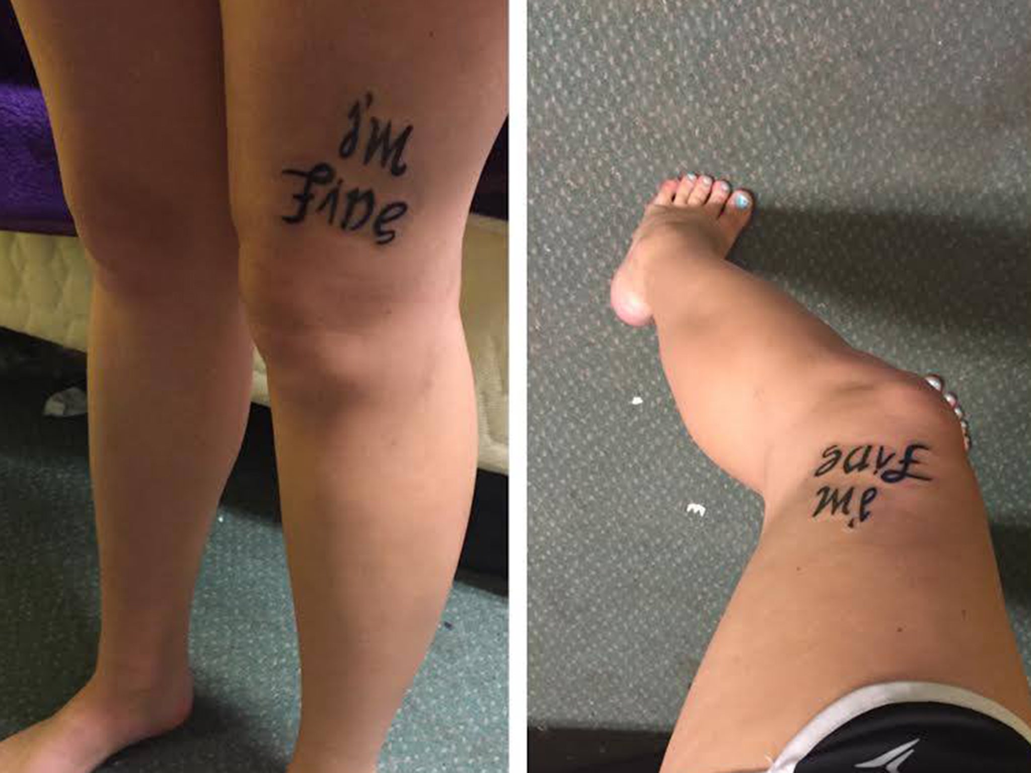 Tattoo with a hidden message highlights the invisible battle faced by people with depression